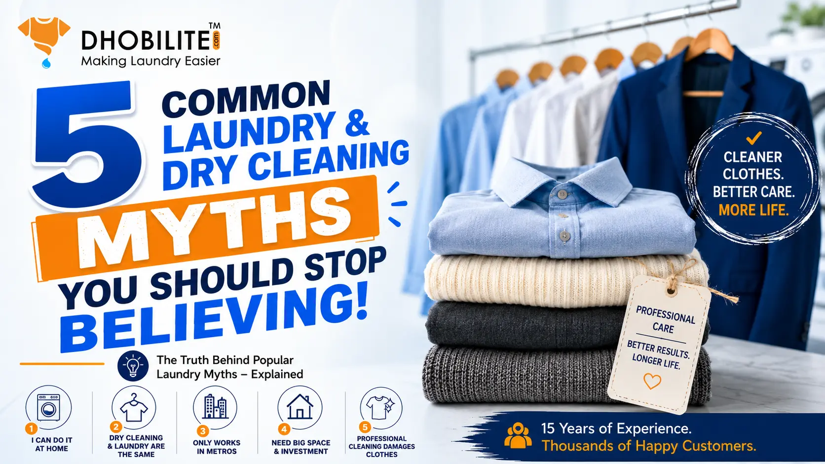 5 Laundry & Dry Cleaning Myths You Should Stop Believing