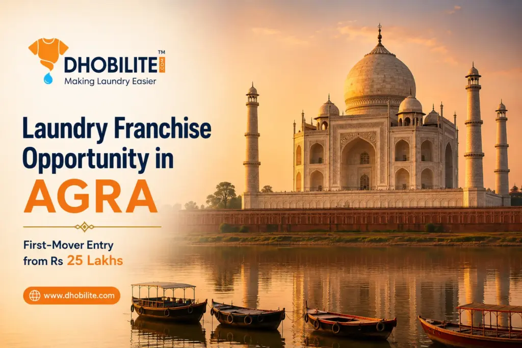 Laundry franchise opportunity in Agra - DhobiLite launching in 2026, entry from Rs 25 lakhs