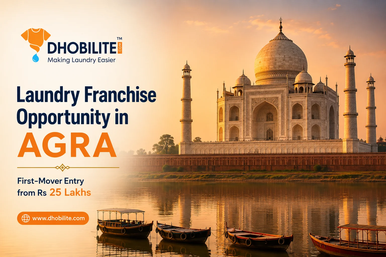 Laundry franchise opportunity in Agra - DhobiLite launching in 2026, entry from Rs 25 lakhs