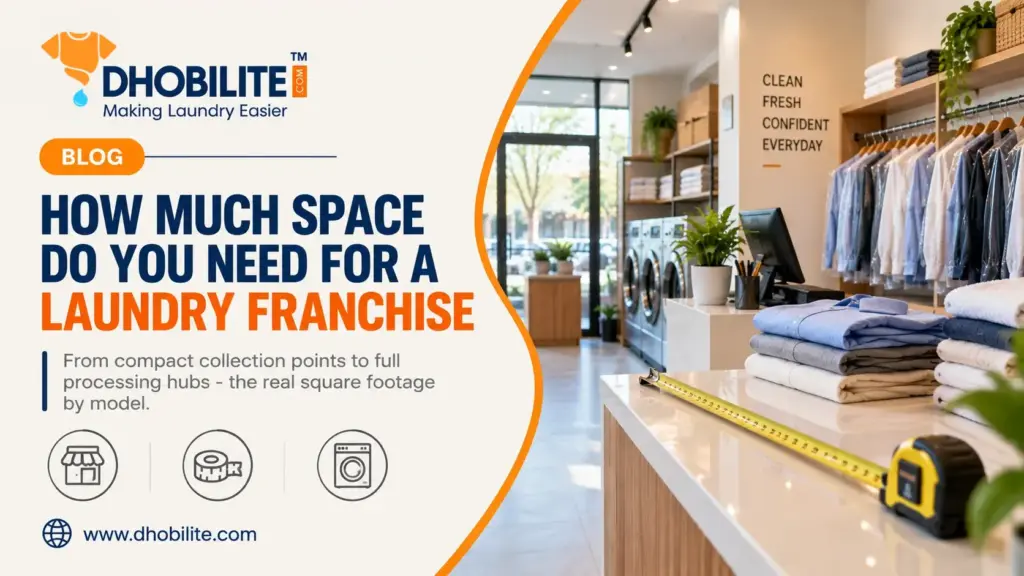 how much space required for laundry franchise
