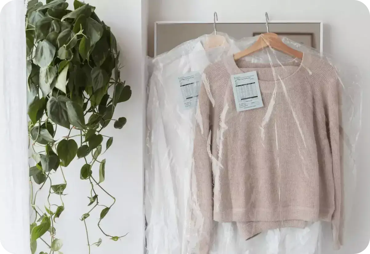 delicate garments cleaned using organic agents