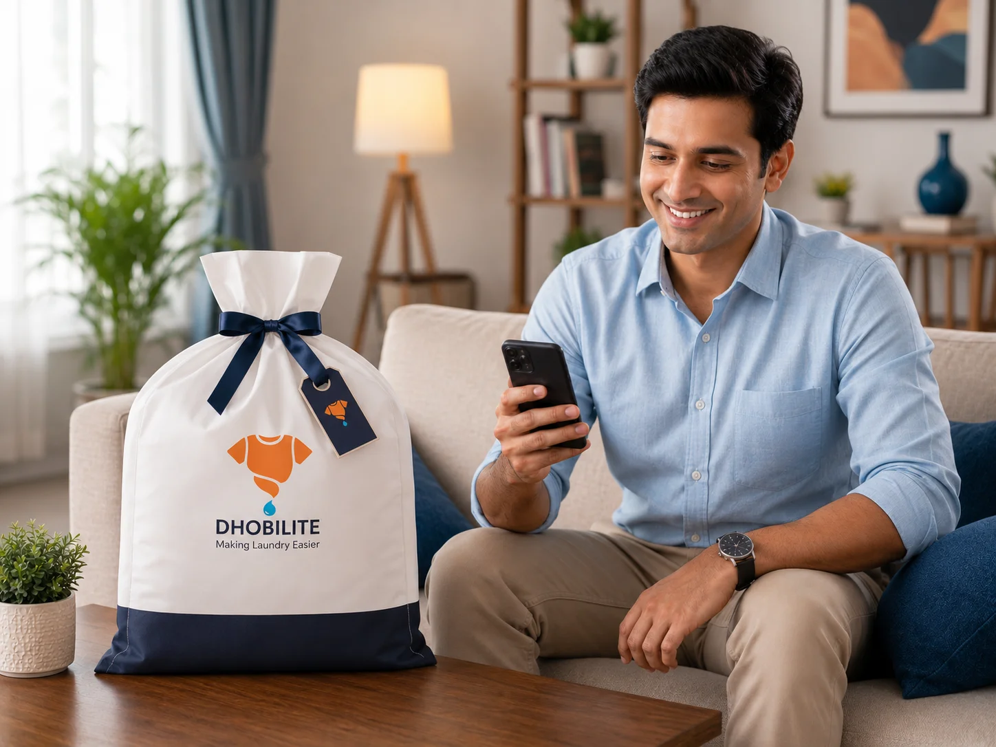 How DhobiLite prepaid laundry plan works - pick a plan, schedule pickup, save every order
