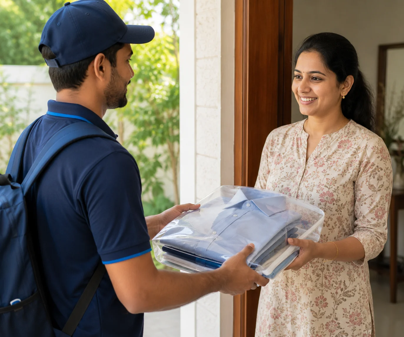 DhobiLite fast steam ironing with doorstep delivery